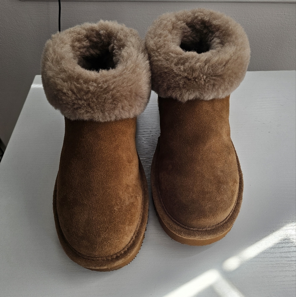 Cloud Nine Brown Shearling Booties